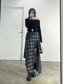 アシンメトリードッキングスカート｜エモダ（EMODA）アウトレット公式