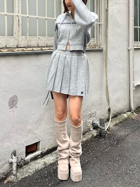 「EMODA（エモダ）のアイテム（ハンドバッグ）」を使った、李　相美さん（レディース・162cm）の秋コーディネート