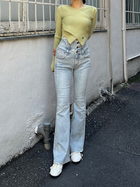 李　相美さん（レディース・162cm）の春コーディネート