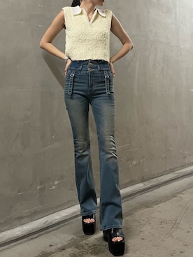 李 相美さん(レディース・162cm)の夏コーディネート