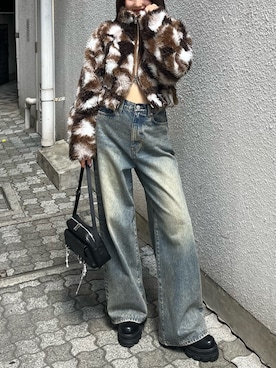 李　相美さん（レディース・162cm）の秋コーディネート