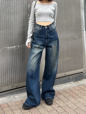 「EMODA（エモダ）のアイテム」を使った、李　相美さん（レディース・162cm）の春コーディネート