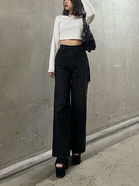 李　相美さん（レディース・162cm）の秋コーディネート