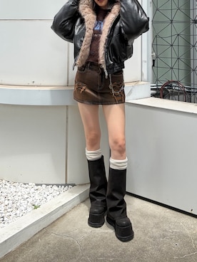 「アイテム（その他雑貨）」を使った、李　相美さん（レディース・162cm）の秋コーディネート