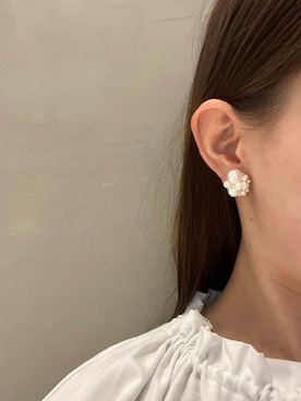 「ゴールドアクセサリー」｜　　Rinaさん（レディース・158cm）の春コーディネート