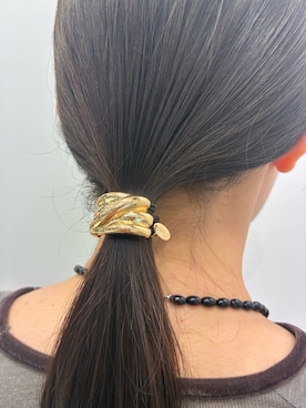 「アイテム（ヘアゴム）」を使った、　　Rinaさん（レディース・158cm）の秋コーディネート