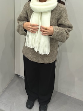 「リング」｜　　Rinaさん（レディース・158cm）の秋コーディネート