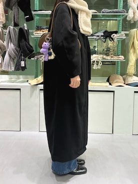 「アイテム（キーホルダー）」を使った、　　Rinaさん（レディース・158cm）の冬コーディネート