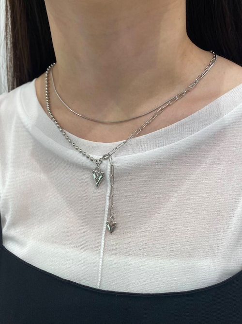 ネックレス・ペンダント ZKIYO urinary stone head ネックレス ボールチェーン 3連リング プチペンダント – OSEWAYA