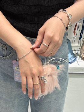 「SMELLY（スメリー）のアイテム」を使った、　　Rinaさん（レディース・158cm）の夏コーディネート