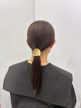 「アイテム（ヘアゴム）」を使った、　　Rinaさん（レディース・158cm）の秋コーディネート