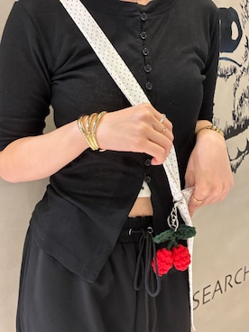 「アイテム（キーホルダー）」を使った、　　Rinaさん（レディース・158cm）の秋コーディネート