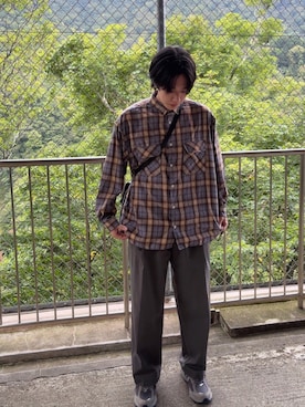 「アイテム（シューズ）」を使った、みつ🐝さん（メンズ・173cm）の秋コーディネート