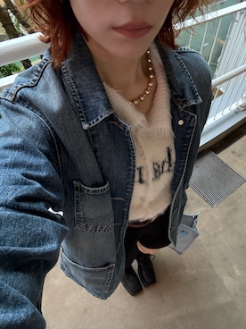 「アイテム（デニムジャケット）」を使った、aaachan9820さん（レディース・156cm）の秋コーディネート