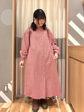 「サッチェルバッグ」｜ちひろさん（レディース・155cm）の冬コーディネート