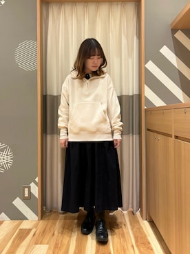 「Samansa Mos2（サマンサ モスモス）の配色前後2WAYブラウス（シャツ/ブラウス）」を使った、ちひろさん（レディース・155cm）の春コーディネート