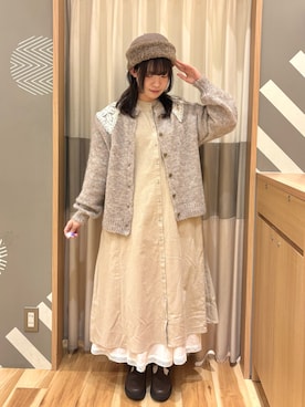 「アイテム（ドレスシューズ）」を使った、ちひろさん（レディース・155cm）の冬コーディネート