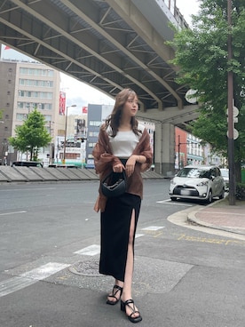 松井みゆさん（レディース・165cm）の春コーディネート