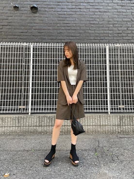 松井みゆさん(レディース・165cm)の春コーディネート