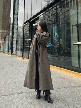 松井みゆさん（レディース・165cm）の冬コーディネート