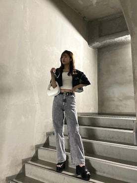 松井みゆさん（レディース・165cm）の春コーディネート