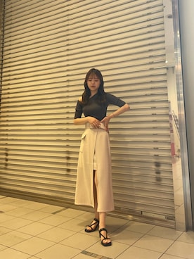 松井みゆさん(レディース・165cm)の春コーディネート