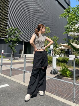 松井みゆさん(レディース・165cm)の春コーディネート