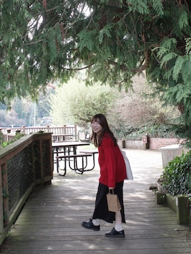 「studio CLIP（スタディオクリップ）のアイテム」を使った、Eileen 🐯さん（レディース・155cm）の春コーディネート