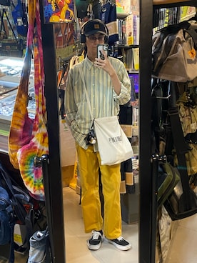「Eddie Bauer（エディーバウアー）のアイテム」を使った、黒瀬さん（メンズ・174cm）の夏コーディネート