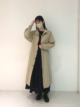 「Omekashi（オメカシ）のアイテム（その他アウター）」を使った、moeさん（レディース・168cm）の冬コーディネート