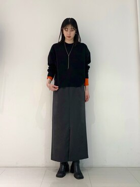 moeさん（レディース・168cm）の冬コーディネート