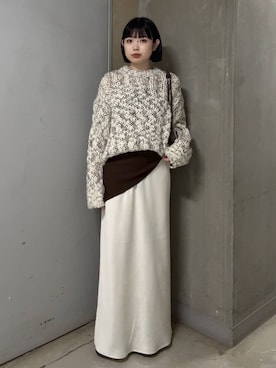 「アイテム（ストール/ショール）」を使った、ｎａｒｕｍｉさん（レディース・163cm）の秋コーディネート