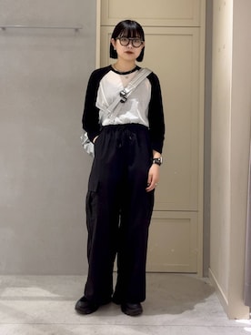 「アイテム（バックパック/リュック、シルバー系）」を使った、ｎａｒｕｍｉさん（レディース・163cm）の春コーディネート