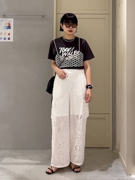 「アイテム（その他トップス、シルバー系）」を使った、ｎａｒｕｍｉさん（レディース・163cm）の春コーディネート