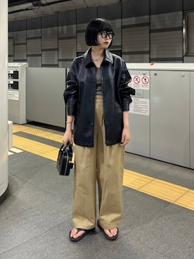 「アイテム（ブルゾン）」を使った、ｎａｒｕｍｉさん（レディース・163cm・20代）の夏コーディネート