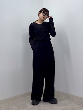 「Me%」｜「アイテム（パンツ）」を使った、ｎａｒｕｍｉさん（レディース・163cm）の冬コーディネート