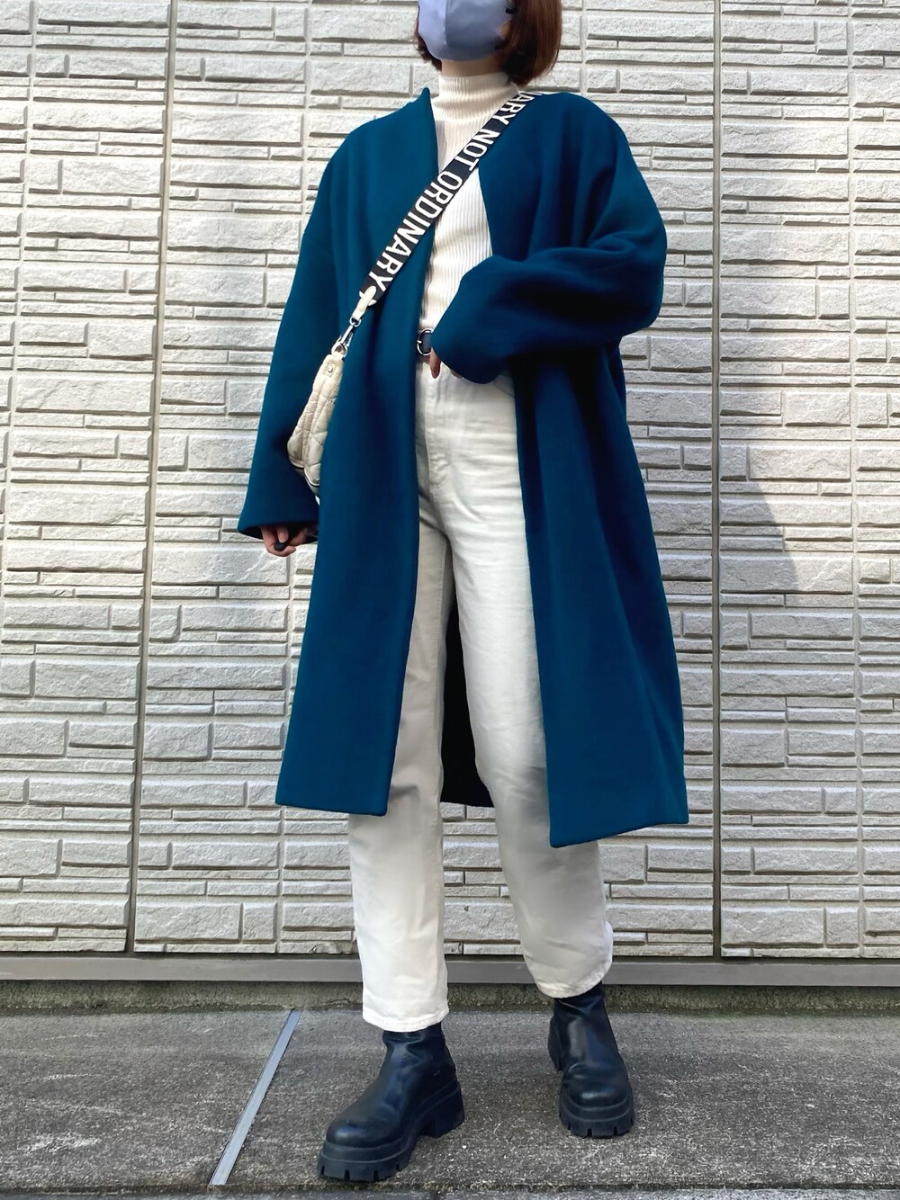 CINOHのノーカラーコートを使った人気ファッションコーディネート - WEAR