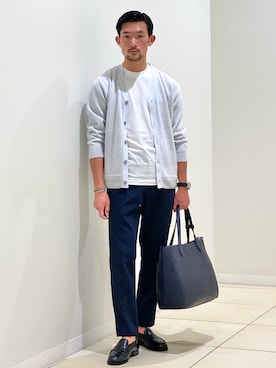 「Stutostein Nolley's（シュテットシュタインノーリーズ）のアイテム（バッグ）」を使った、ueta.sさん（メンズ・166cm）の秋コーディネート