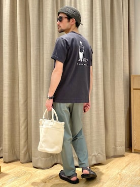 「サングラススタイル」｜「アイテム（帽子）」を使った、ueta.sさん（メンズ・166cm）の夏コーディネート