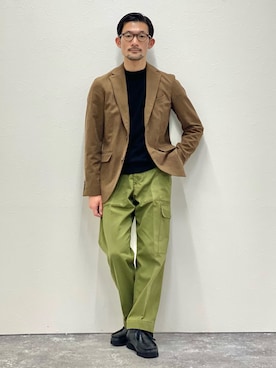 「アイテム（ジャケット/アウター）」を使った、ueta.sさん（メンズ・166cm）の秋コーディネート