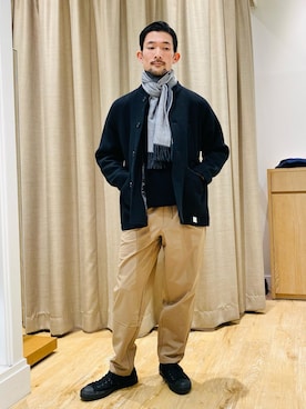 「NOLLEY'S goodman（ノーリーズグッドマン）のアイテム（ブルゾン）」を使った、ueta.sさん（メンズ・166cm）の冬コーディネート