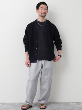 「BATONER（バトナー）のアイテム」を使った、ueta.sさん（メンズ・166cm）の春コーディネート