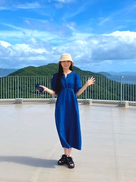 「アイテム（ワンピース/ドレス）」を使った、るんさん（レディース・163cm・10代）の夏コーディネート