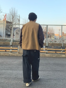 「carhartt」｜「アイテム（その他アウター）」を使った、tmkさん（メンズ・163cm）の春コーディネート