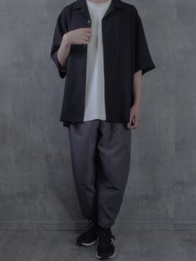 「ジーユー」｜みなりん(Minari)さん（メンズ・170cm）の春コーディネート