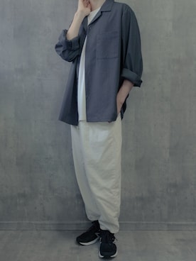 「ジーユー」｜みなりん(Minari)さん（メンズ・170cm）の春コーディネート