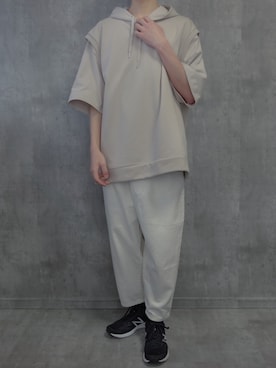 「ジーユー」｜みなりん(Minari)さん（メンズ・170cm）の春コーディネート