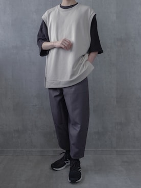 「ジーユー」｜みなりん(Minari)さん（メンズ・170cm）の春コーディネート