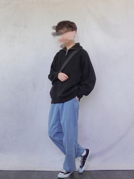 「CONVERSE（コンバース）のCONVERSE/コンバース メンズ レディース スニーカーNEXTAR ネクスター 110 OX  オールスター  32765140 32765141 32765142 32765143 32765145 32765147 32765149（スニーカー）」を使った、みなりん(Minari)さん（メンズ・170cm）の秋コーディネート