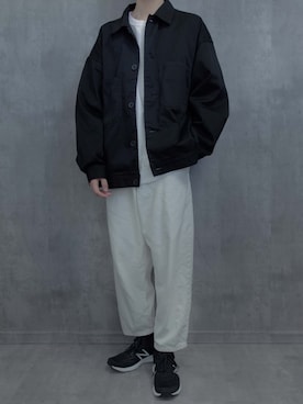 「ジーユー」｜みなりん(Minari)さん（メンズ・170cm）の春コーディネート